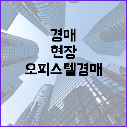운서역오피스텔 경매 물건 따라가 봤더니 숫자보다 현장이 먼저 보였습니다 - 요약