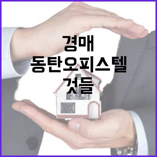 동탄오피스텔 경매 물건 직접 훑어봤더니 숫자보다 먼저 보인 것들 - 요약