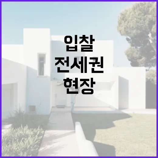전세권설정 믿고 입찰했다가 현장에서 식은땀 난 이야기 - 요약