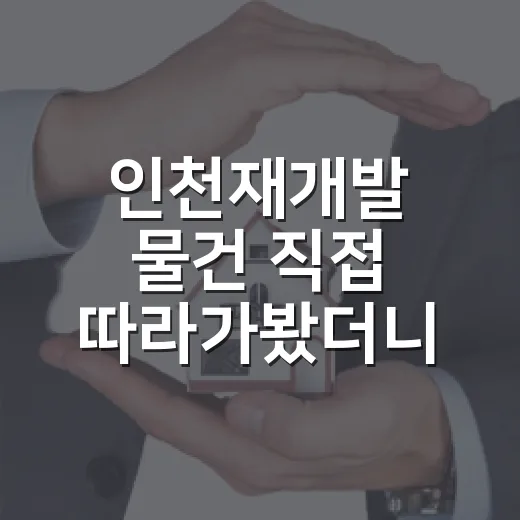인천재개발 물건 직접 따라가봤더니, 싼 줄 알았던 빌라가 무서워진 이유 - 요약
