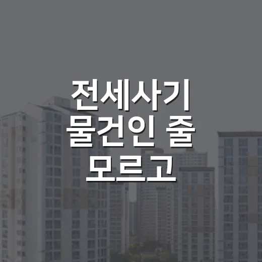 전세사기 물건인 줄 모르고 입찰표까지 썼던 날의 진짜 이야기 - 요약