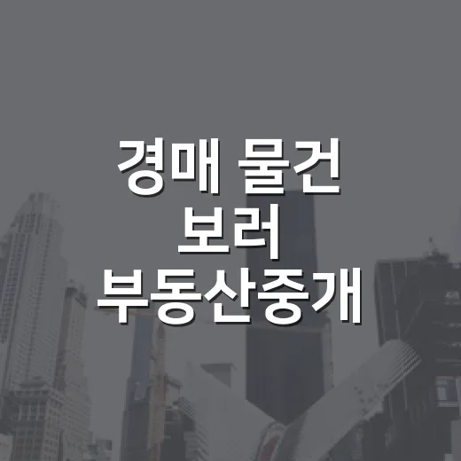 경매 물건 보러 부동산중개 사무소를 돌았더니 보인 진짜 차이 - 요약