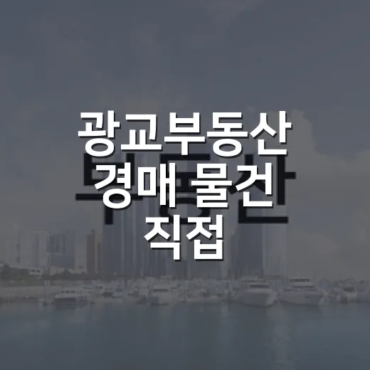 광교부동산 경매 물건 직접 따라가봤더니, 비싼 동네일수록 더 조심해야 했다 - 요약