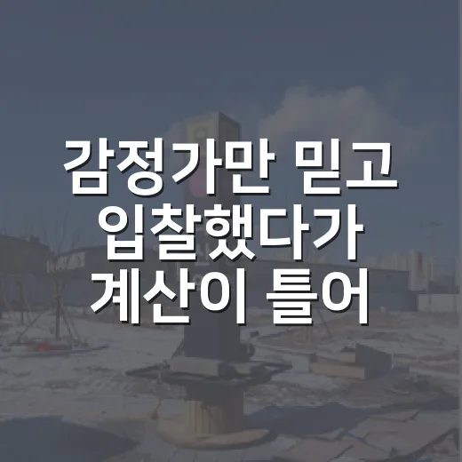 감정가만 믿고 입찰했다가 계산이 틀어진 날, 부동산감정평가의 진짜 얼굴 - 요약