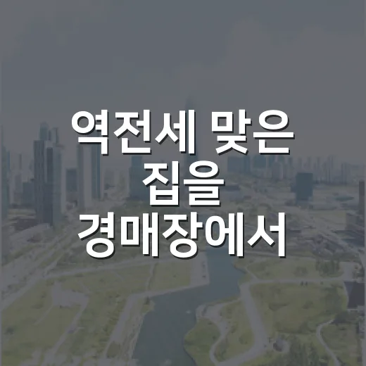역전세 맞은 집을 경매장에서 직접 봤더니 숫자보다 사람이 먼저 무너졌습니다 - 요약
