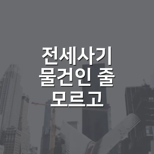 전세사기 물건인 줄 모르고 입찰장까지 갔다가 발길 돌린 이야기 - 요약