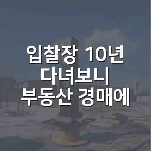 입찰장 10년 다녀보니 부동산 경매에서 돈 잃는 사람은 패턴이 있더라 - 요약