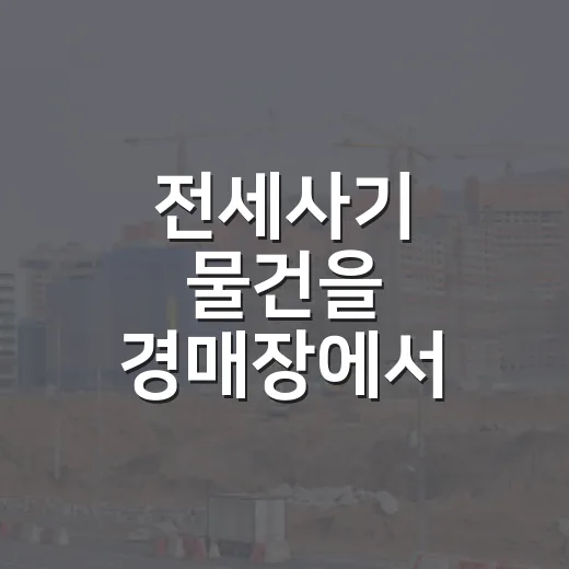 전세사기 물건을 경매장에서 직접 마주쳤을 때 보이는 진짜 신호들 - 요약