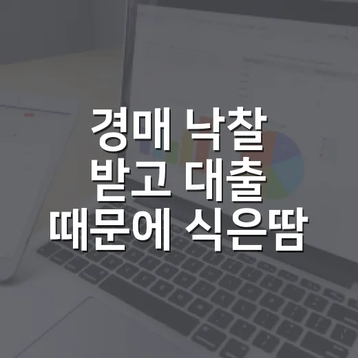 경매 낙찰 받고 대출 때문에 식은땀 흘렸던 진짜 이야기 - 요약