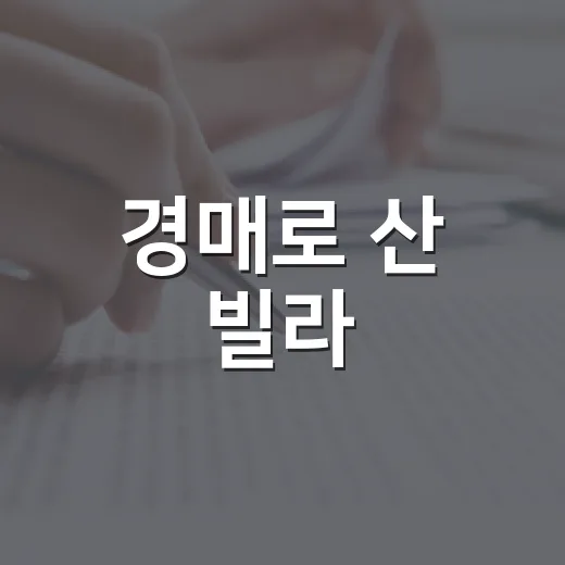경매로 산 빌라, 주택임대사업자 등록까지 직접 해봤더니 보인 것들 - 요약