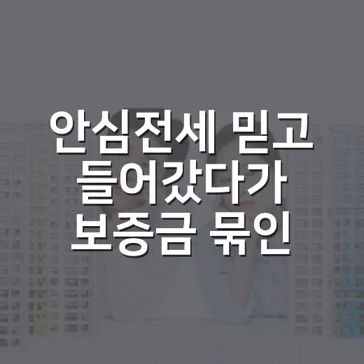 안심전세 믿고 들어갔다가 보증금 묶인 사람들, 현장에서 보니 공통점이 있었습니다 - 요약