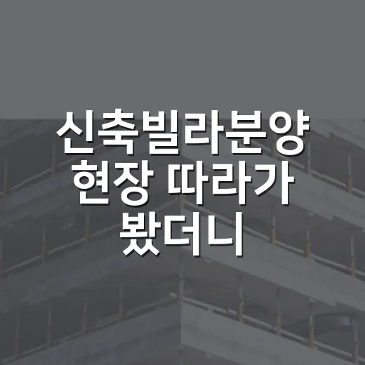 신축빌라분양 현장 따라가 봤더니, 경매보다 무서운 함정도 있더라 - 요약