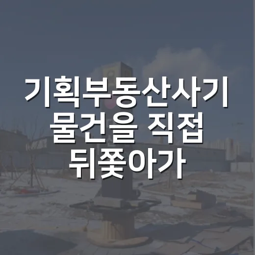 기획부동산사기 물건을 직접 뒤쫓아가 봤더니 보였던 것들 - 요약