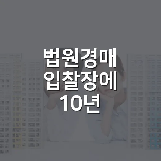 법원경매 입찰장에 10년 다녀봤더니 초보가 잃는 돈은 거의 비슷했습니다 - 요약