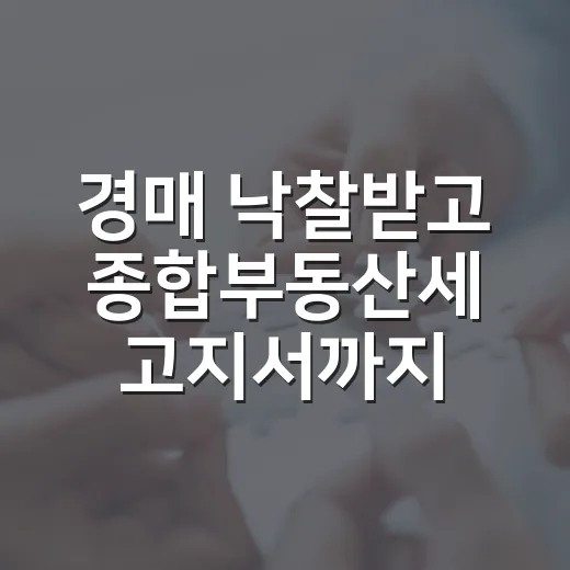 경매 낙찰받고 종합부동산세 고지서까지 받아본 진짜 이야기 - 요약
