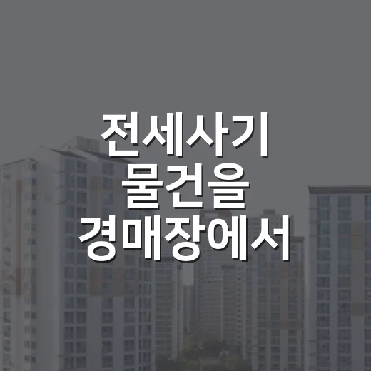 전세사기 물건을 경매장에서 다시 만나봤더니 보인 것들 - 요약