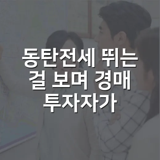 동탄전세 뛰는 걸 보며 경매 투자자가 현장에서 다시 계산해본 이야기 - 요약