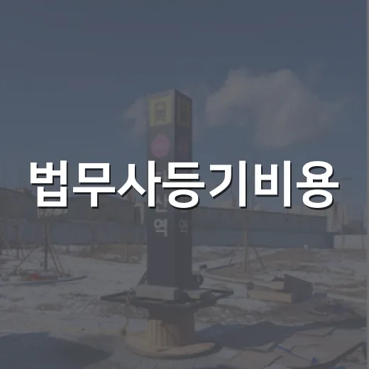 법무사등기비용, 낙찰받고 청구서 받아보니 진짜 보인 것들 - 요약