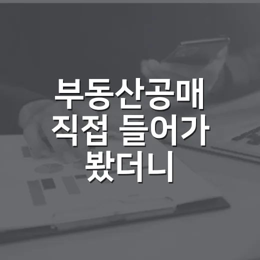부동산공매 직접 들어가 봤더니, 경매보다 조용해서 더 무서웠던 이야기 - 요약
