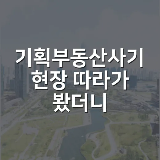기획부동산사기 현장 따라가 봤더니, 싸게 보인 땅이 제일 비쌌습니다 - 요약