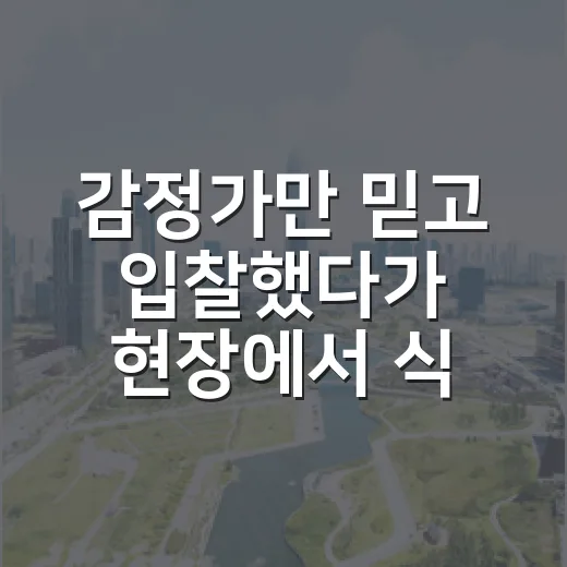 감정가만 믿고 입찰했다가 현장에서 식은땀 난 이야기 - 요약