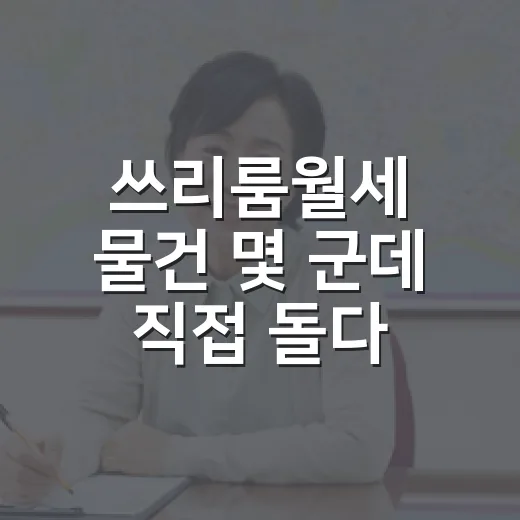 쓰리룸월세 물건 몇 군데 직접 돌다 보니 보이는 진짜 비용 - 요약