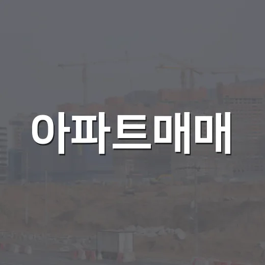 아파트매매, 경매 물건만 보던 사람이 일반 매매까지 같이 봐봤더니 - 요약