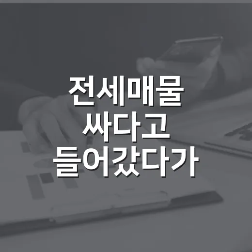 전세매물 싸다고 들어갔다가 경매 기록까지 뒤져본 이야기 - 요약