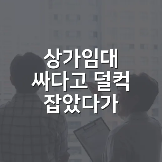 상가임대 싸다고 덜컥 잡았다가 보증금 묶인 사람들 옆에서 본 이야기 - 요약