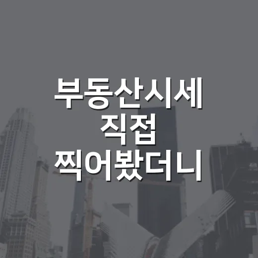 부동산시세 직접 찍어봤더니, 호가만 믿은 사람이 입찰장에서 지는 이유 - 요약