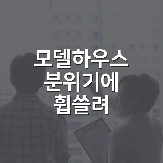 모델하우스 분위기에 휩쓸려 분양사기 문턱까지 가봤더니 - 요약