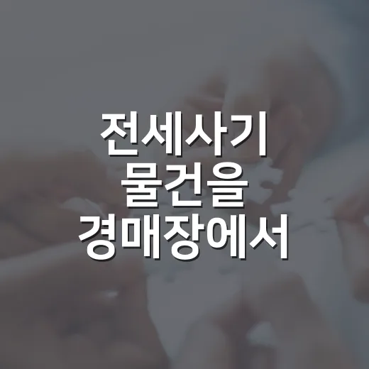 전세사기 물건을 경매장에서 직접 보니 초보가 먼저 봐야 할 게 따로 있었습니다 - 요약