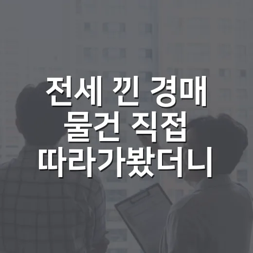 전세 낀 경매 물건 직접 따라가봤더니, 싸 보이는 집이 더 무서웠습니다 - 요약