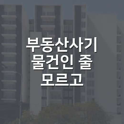 부동산사기 물건인 줄 모르고 따라갔다가 계약서 앞에서 멈춘 이야기 - 요약