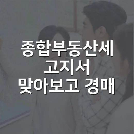 종합부동산세 고지서 맞아보고 경매 수익률 다시 계산한 이야기 - 요약