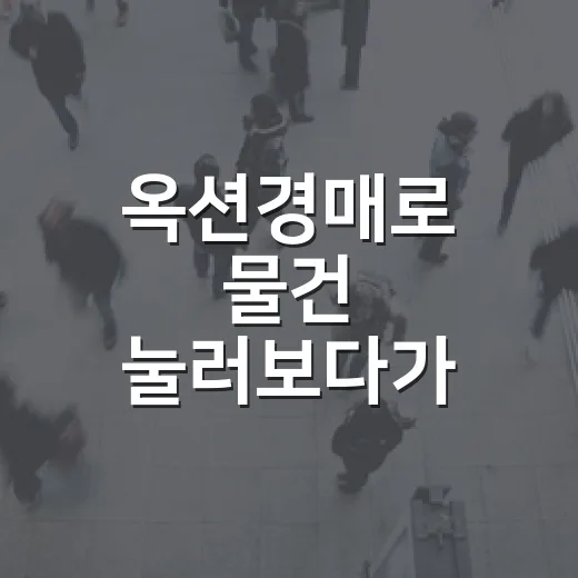 옥션경매로 물건 눌러보다가 실제 입찰장까지 가본 사람의 진짜 이야기 - 요약