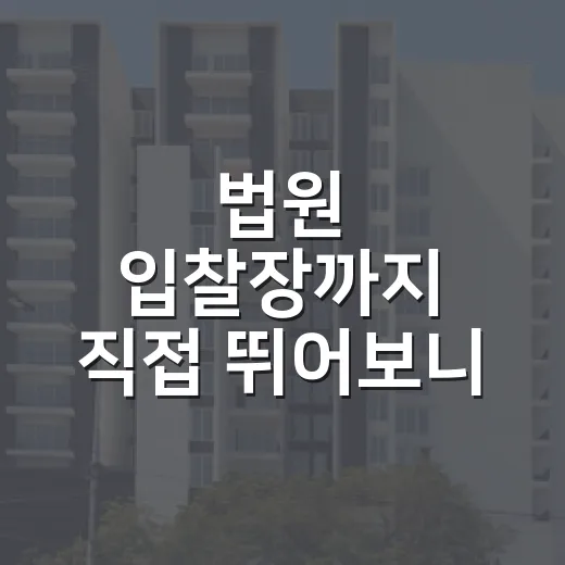 법원 입찰장까지 직접 뛰어보니 경매 절차 순서는 이렇게 흘러갑니다 - 요약