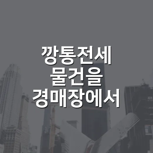 깡통전세 물건을 경매장에서 직접 따라가 봤더니 보인 진짜 위험 - 요약