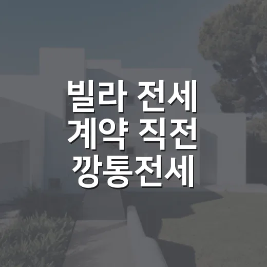 빌라 전세 계약 직전 깡통전세 확인해봤더니, 등기부 한 줄에서 답이 나왔습니다 - 요약
