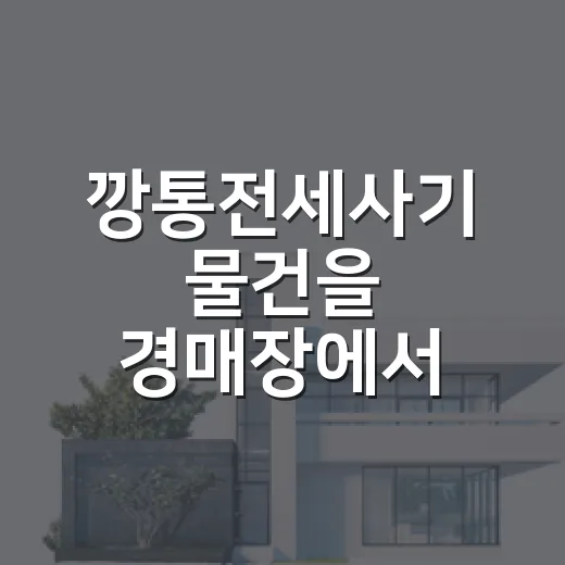 깡통전세사기 물건을 경매장에서 직접 넘겨보다가 알게 된 진짜 신호들 - 요약