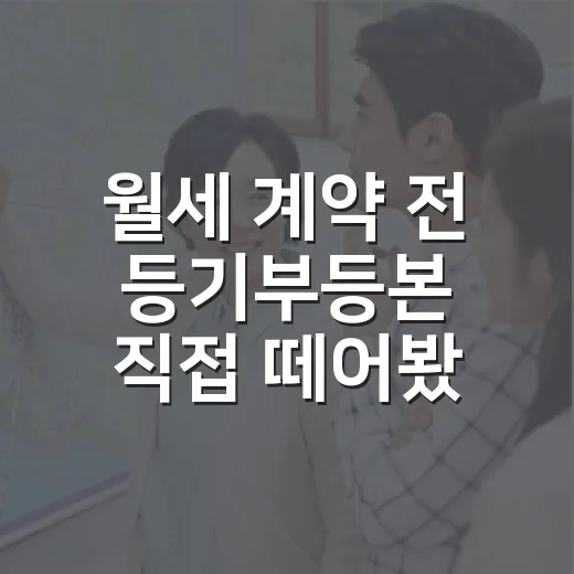 월세 계약 전 등기부등본 직접 떼어봤더니, 집주인 말보다 먼저 보이는 것들 - 요약