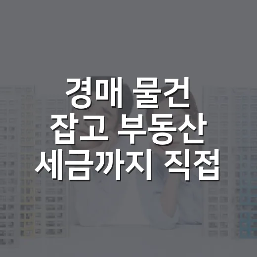 경매 물건 잡고 부동산 세금까지 직접 계산해봤더니 - 요약