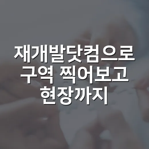 재개발닷컴으로 구역 찍어보고 현장까지 돌아본 진짜 후기 - 요약