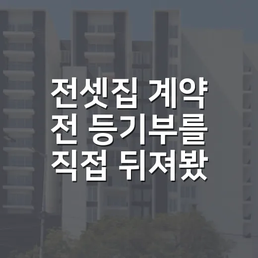 전셋집 계약 전 등기부를 직접 뒤져봤더니 보였던 전세사기 신호들 - 요약