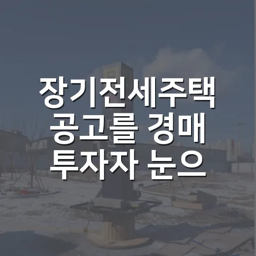장기전세주택 공고를 경매 투자자 눈으로 다시 봤더니 - 요약