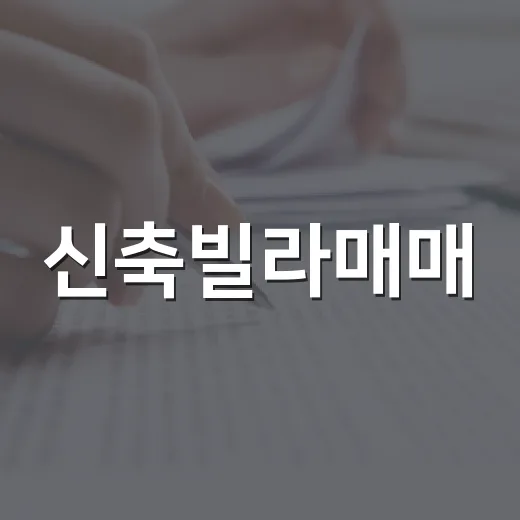 신축빌라매매, 싸다고 계약했다가 경매 물건에서 다시 만난 이야기 - 요약