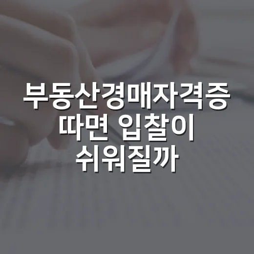 부동산경매자격증 따면 입찰이 쉬워질까, 법원에서 직접 겪어본 진짜 이야기 - 요약