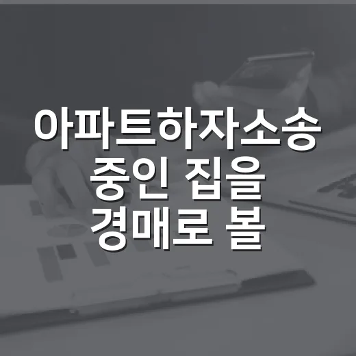 아파트하자소송 중인 집을 경매로 볼 때, 10년 투자자가 직접 따져본 이야기 - 요약