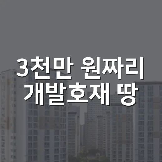 3천만 원짜리 개발호재 땅, 등기 떼봤더니 기획부동산사기 냄새가 났다 - 요약