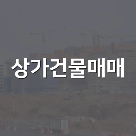 상가건물매매, 월세만 믿고 들어갔다가 직접 발품 팔며 배운 이야기 - 요약